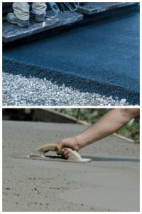 asphalt or concrete driveway