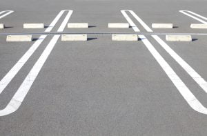 Clear striped lines make a big difference on parking lots